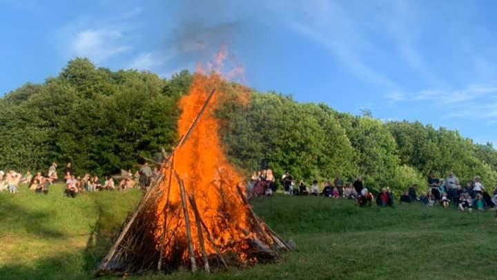 Skt.Hansbål ved Spejderhytten